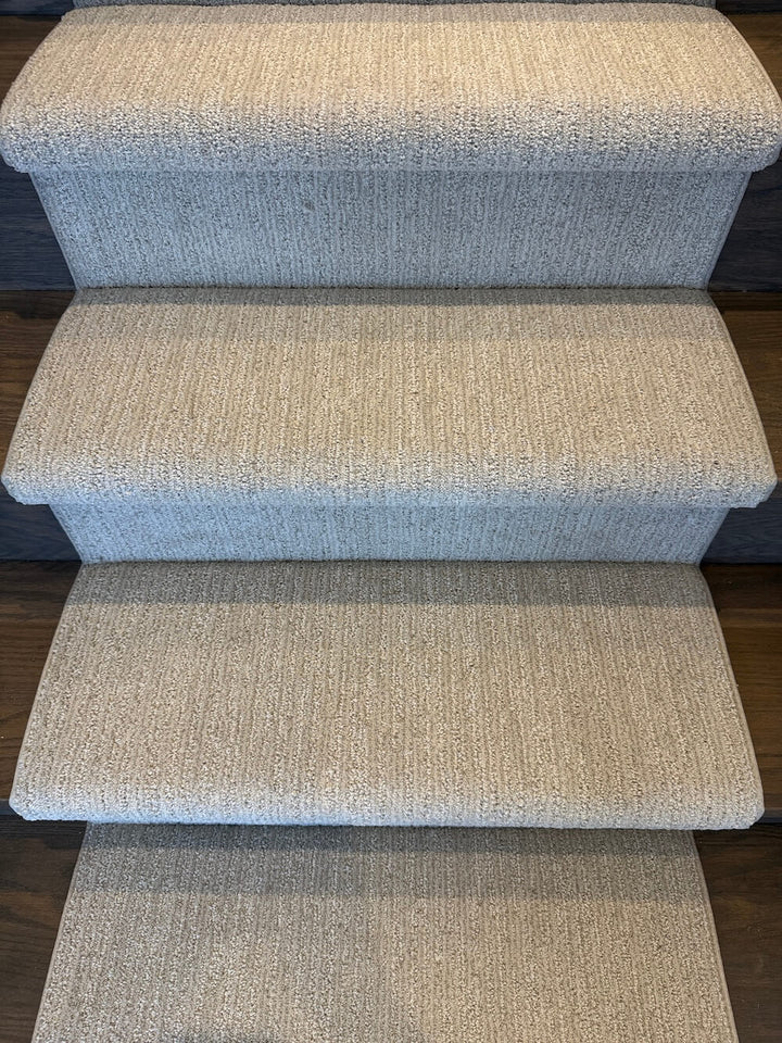 Modern beige DIY stair runner by Direct Carpet