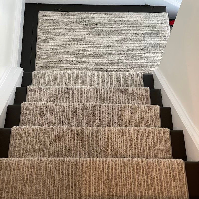 Top view of Anderson Tuftex Chase stair runner Canada – modern DIY-friendly carpet runner