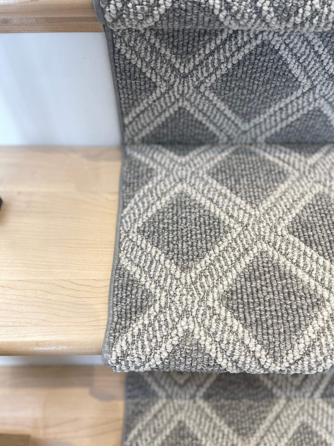 Anderson Tuftex Scout Oxford stair runner Canada – durable custom carpet runner from side angle