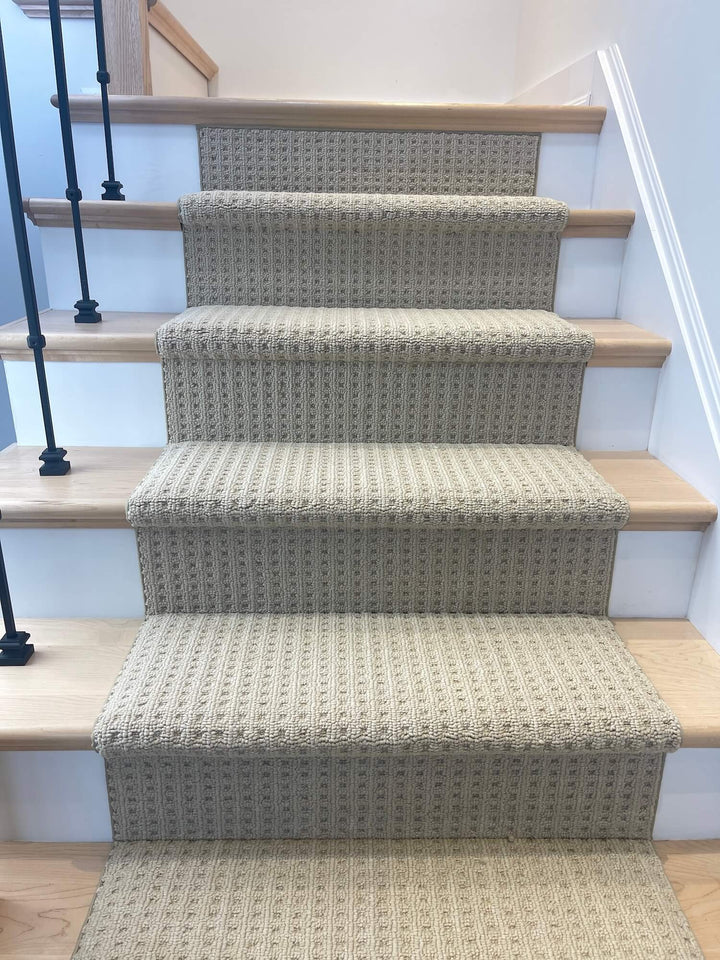 Boloria Maple Cream stair runner roll – durable Berber carpet Canada