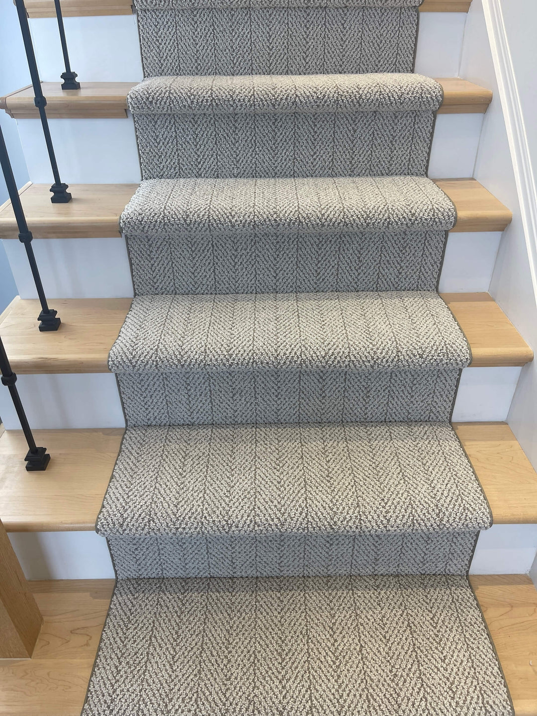 Amalfi Paradise Herringbone Stair Runner - Direct Carpet