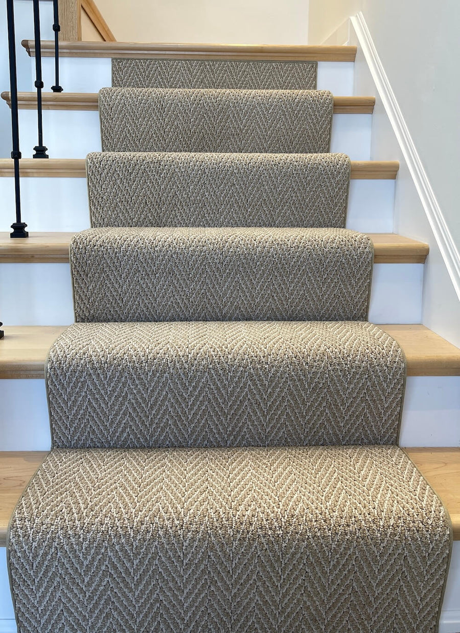 Natural-Beige-and-Brown-Stair-Carpet-Runner-Vancouver-Calgary