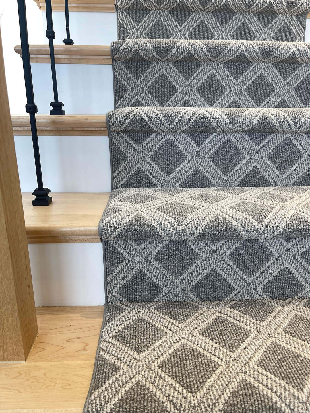 Durable Diamond Pattern Staircase Runner Calgary