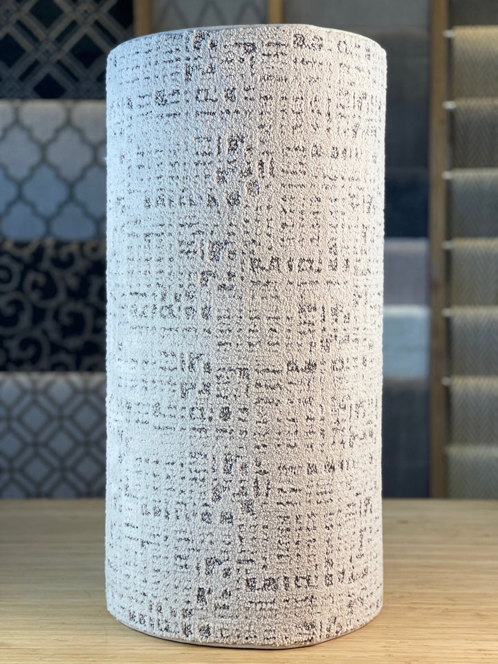 Rolled Exquisite Portrait Corinthian Column Stair Runner Landing Canada showing weave and binding