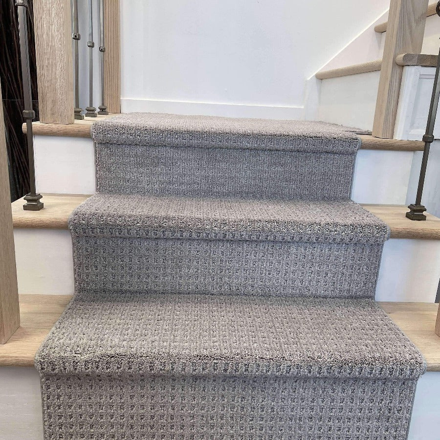 Modern Deep Gray Staircase Rug Vancouver Calgary Canada