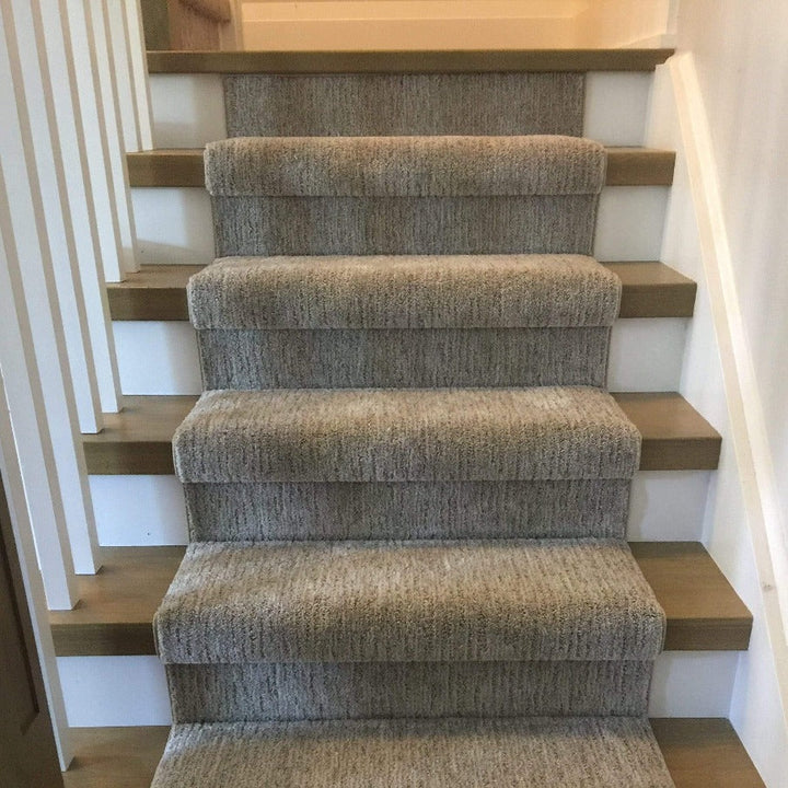 Pale Taupe Sculptured Stair Runner Canada