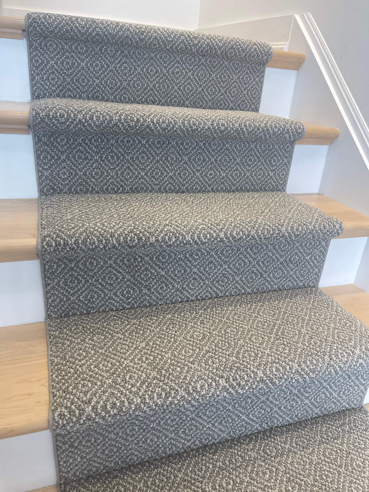 Shoreline Modern Grey Stair Runner Oakville Ontario and across Canada