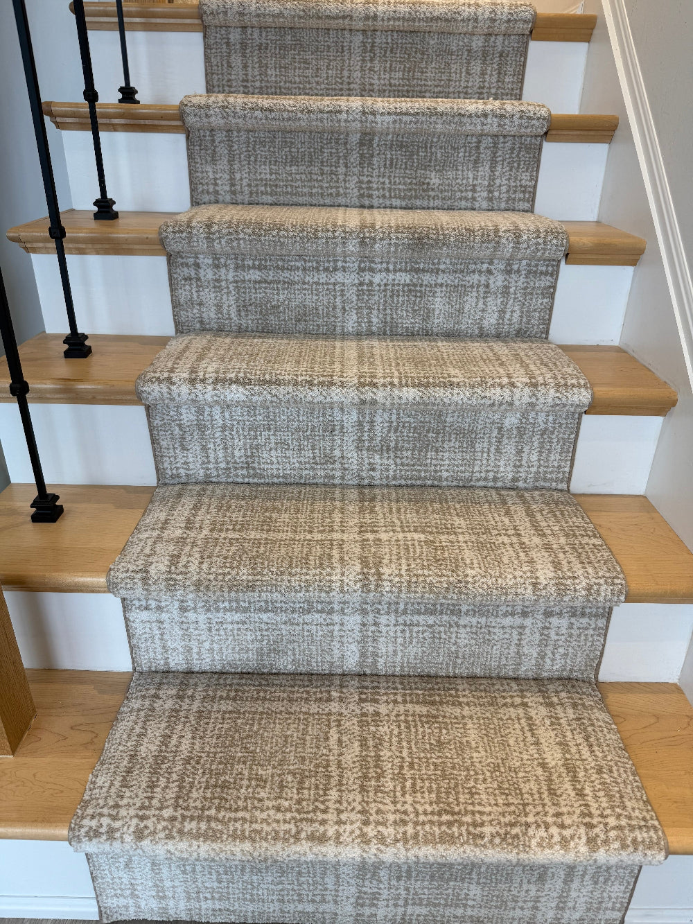 Tartan Beige Stair Runner Calgary Edmonton Alberta